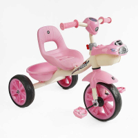 Велосипед 3-х колісний BS-60725 "Best Trike" колеса EVA переднє 10’’, заднє 8’’, сталева рама, УКР. ОЗВУЧУВАННЯ, кошик
