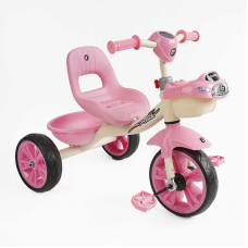 Велосипед 3-х колісний BS-60725 "Best Trike" колеса EVA переднє 10’’, заднє 8’’, сталева рама, УКР. ОЗВУЧУВАННЯ, кошик