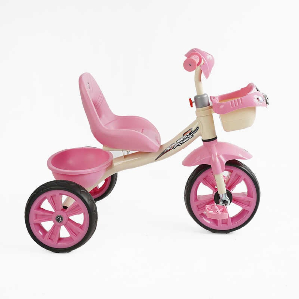 Велосипед 3-х колесный BS-60725 «Best Trike» колеса EVA переднее 10'', заднее 8'', стальная рама, УКР. ОЗВУЧЕНИЕ, корзина