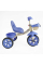 Велосипед 3-х колісний BS-60811 "Best Trike" колеса EVA переднє 10’’, заднє 8’’, сталева рама, УКР. ОЗВУЧУВАННЯ, кошик