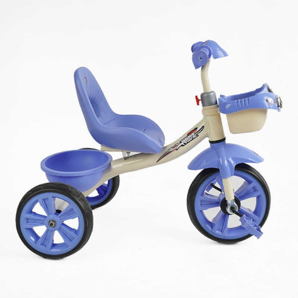 Велосипед 3-х колісний BS-60811 "Best Trike" колеса EVA переднє 10’’, заднє 8’’, сталева рама, УКР. ОЗВУЧУВАННЯ, кошик