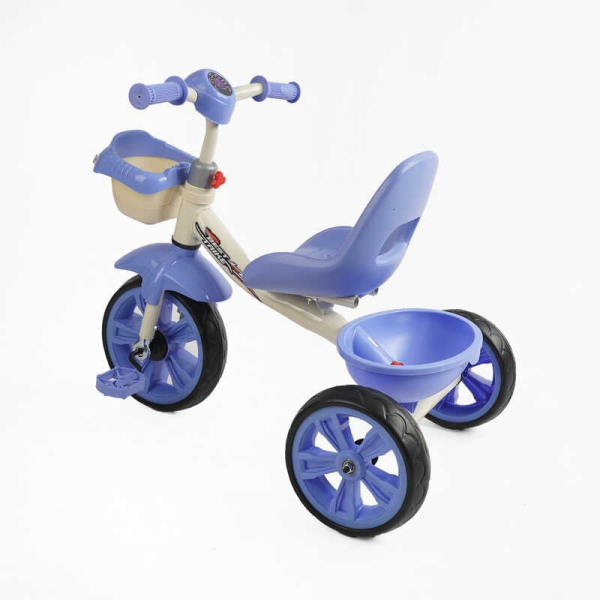 Велосипед 3-х колісний BS-60811 "Best Trike" колеса EVA переднє 10’’, заднє 8’’, сталева рама, УКР. ОЗВУЧУВАННЯ, кошик