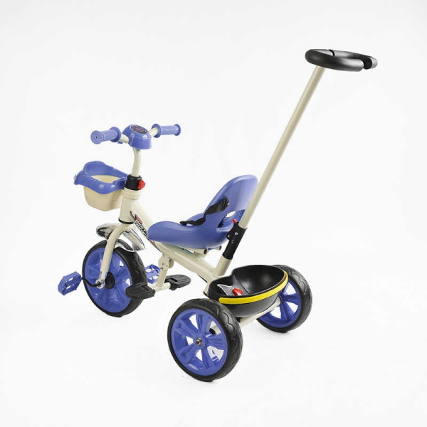 Велосипед 3-х колесный BS-70362 «Best Trike» колеса EVA переднее 10'', заднее 8'', стальная рама, УКР. ОБУЧЕНИЕ, родительская ручка