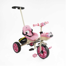 Велосипед 3-х колісний BS-70225 "Best Trike" колеса EVA переднє 10’’, заднє 8’’, сталева рама, УКР. ОЗВУЧУВАННЯ, батьківська ручка
