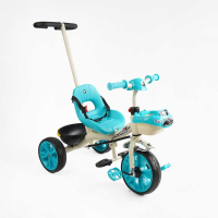 Велосипед 3-х колісний BS-70815 "Best Trike" колеса EVA переднє 10’’, заднє 8’’, сталева рама, УКР. ОЗВУЧУВАННЯ, батьківська ручка