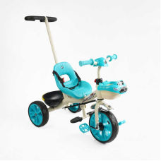 Велосипед 3-х колісний BS-70815 "Best Trike" колеса EVA переднє 10’’, заднє 8’’, сталева рама, УКР. ОЗВУЧУВАННЯ, батьківська ручка