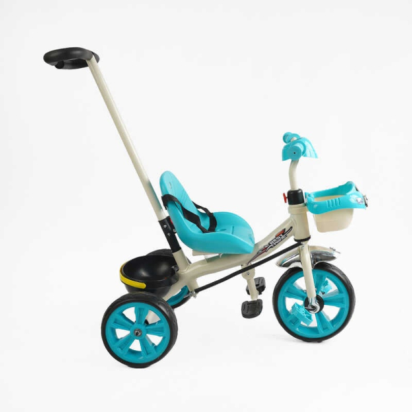 Велосипед 3-х колесный BS-70815 «Best Trike» колеса EVA переднее 10'', заднее 8'', стальная рама, УКР. ОБУЧЕНИЕ, родительская ручка