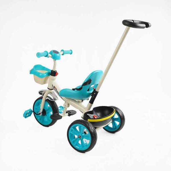 Велосипед 3-х колесный BS-70815 «Best Trike» колеса EVA переднее 10'', заднее 8'', стальная рама, УКР. ОБУЧЕНИЕ, родительская ручка