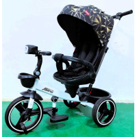 Велосипед 3-х колісний 9155 / 319-22 BestTrike "Marco" поворотне сидіння, складне кермо, колеса з прогумованим PU, кошик, телескопічна ручка, фара музична
