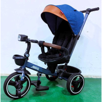 Велосипед 3-х колісний 9155 / 307-05 BestTrike "Marco" поворотне сидіння, складне кермо, колеса з прогумованим PU, кошик, телескопічна ручка, фара музична