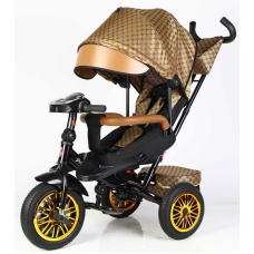 Велосипед 3-х кол. 8066 / 910-25 BestTrike "Perfetto" поворотне сидіння, колеса гумові надувні, кошик, фара музична, USB, Bluetooth, в коробці