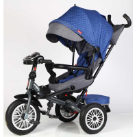 Велосипед 3-х кол. 8066 / 608-70 BestTrike "Perfetto" поворотне сидіння, колеса гумові надувні, кошик, фара музична, USB, Bluetooth