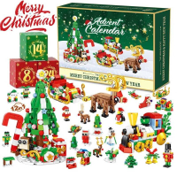 Адвент-календар ST 20 - 24 віконця, конструктор, 604 елементів
