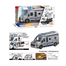 Машинка YW 8088 D інкасаторська машина, мелодія, звукові ефекти, підсвічування, інерційний механізм, рухомі деталі, викрутка, насадки