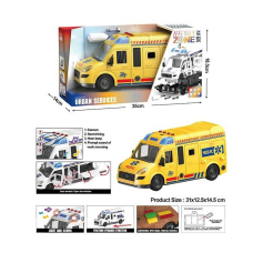 Машинка YW 8088 F інкасаторська машина, мелодія, звукові ефекти, підсвічування, інерційний механізм, рухомі деталі, викрутка, насадки