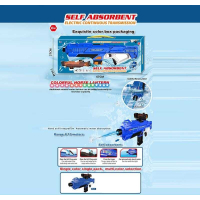 Водный автомат 456-105 A аккумулятор 3.7 V, USB кабель, подсветка, автоматическая подача воды, стреляет на 10 метров Штрих = 90422