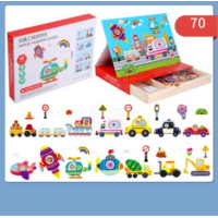 Магнитная игра детская - деревянная, магнитные элементы C 74000