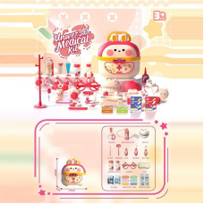 Набор врача детский - челюсть, кислородная маска, ножницы, очки, хирургические инструменты, пластыри, 2 бутылки JQ 911