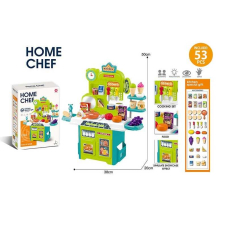 Кухня дитяча – розмір: 38х20х50 см, посуд, муляжі продуктів, 53 елементи 922-208