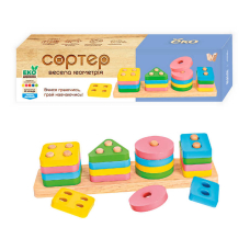 Дерев’яний геометричний сортер дитячий - 55722 
