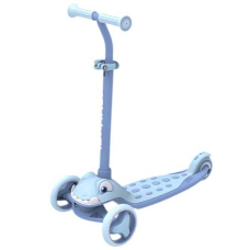 Самокат триколісний дитячий - колеса PU 125х40мм зі світлом, "Best Scooter" L-16478