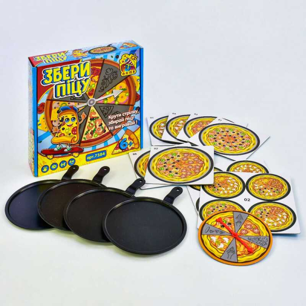 Настольная игра детская - «Собери пиццу» 7384