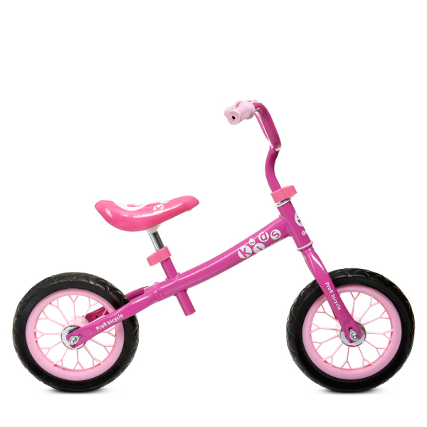 Дитячий беговел з регулюванням сидіння PROFI KIDS 12 дюймів M 3255-1 Рожевий
