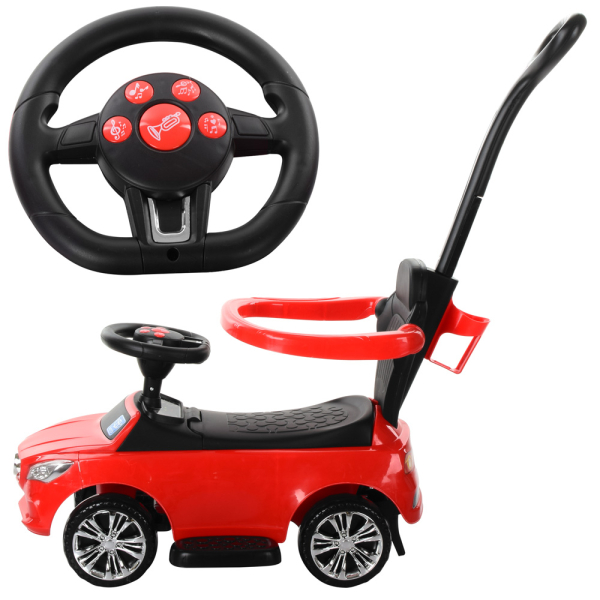 Каталка-толокар Bambi M 3503C-3 Красный музыкальный,