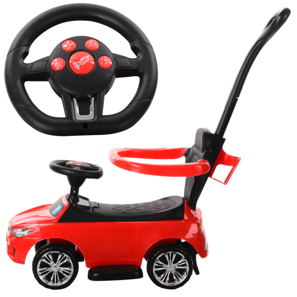Каталка-толокар Bambi 2в1 с родительской ручкой М 3503B-3