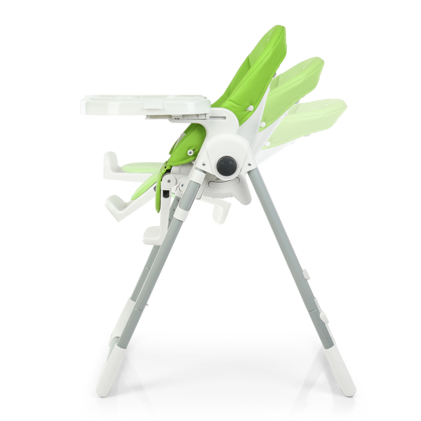 Дитячий стільчик для годування EL CAMINO ME 1038 PRIME Green Apple / сидіння екокожа / колір зелений