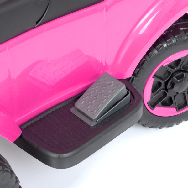 Детский электромобиль Ford каталка-толокар с родительской ручкой Bambi M 4564B-8 Розовый
