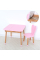 Стіл Bambi 04-025R-DESK, зі стільчиком рожевий