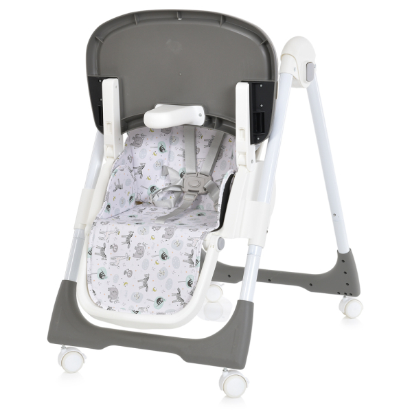 Стільчик Bambi M 5673-11, 5-ти точковий, екошкіра, сірий