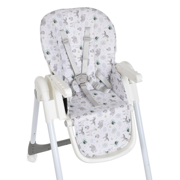 Стільчик Bambi M 5673-11, 5-ти точковий, екошкіра, сірий
