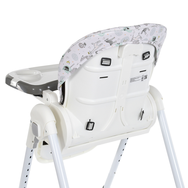 Стільчик Bambi M 5673-11, 5-ти точковий, екошкіра, сірий