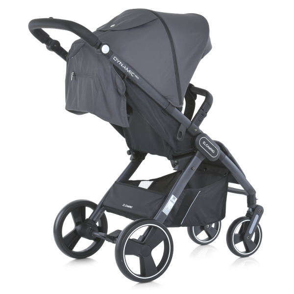 Коляска детская ME 1053-3 DYNAMIC PRO Charcoal до 22 кг, прогулочная, регуль.ручка, 3 пола, черн.рама, сырой