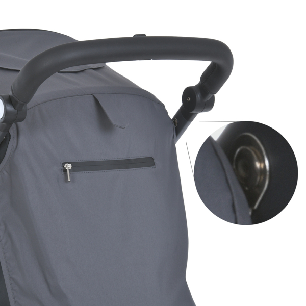 Коляска детская ME 1053-3 DYNAMIC PRO Charcoal до 22 кг, прогулочная, регуль.ручка, 3 пола, черн.рама, сырой