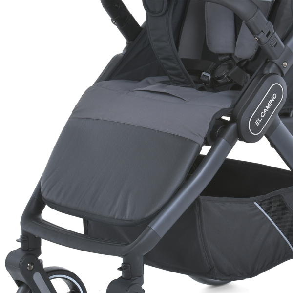 Коляска детская ME 1053-3 DYNAMIC PRO Charcoal до 22 кг, прогулочная, регуль.ручка, 3 пола, черн.рама, сырой
