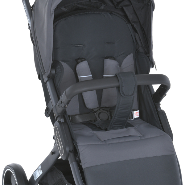 Коляска детская ME 1053-3 DYNAMIC PRO Charcoal до 22 кг, прогулочная, регуль.ручка, 3 пола, черн.рама, сырой