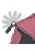 Коляска детская ME 1053-3 DYNAMIC PRO Dusty Rose до 22 кг, прогулочная, регулировка.ручка, 3 пола, черн.рама