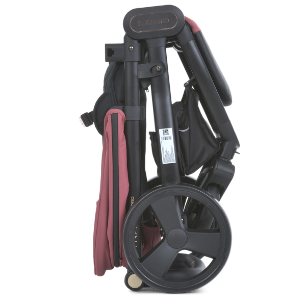 Коляска детская ME 1053-3 DYNAMIC PRO Dusty Rose до 22 кг, прогулочная, регулировка.ручка, 3 пола, черн.рама