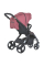 Коляска детская ME 1053-3 DYNAMIC PRO Dusty Rose до 22 кг, прогулочная, регулировка.ручка, 3 пола, черн.рама