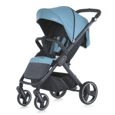 Коляска детская ME 1053-3 DYNAMIC PRO Arctic до 22 кг, прогулочная, регуль.ручка, 3 пола, черн.рама, мятный