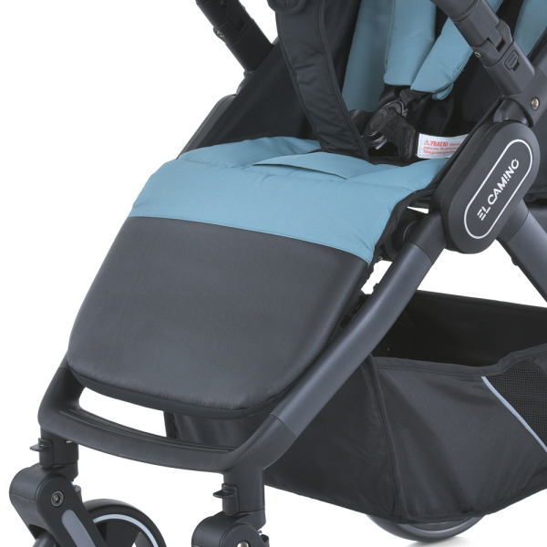 Коляска детская ME 1053-3 DYNAMIC PRO Arctic до 22 кг, прогулочная, регуль.ручка, 3 пола, черн.рама, мятный