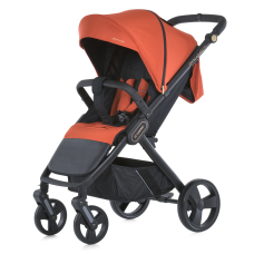 Коляска детская ME 1053-3 DYNAMIC PRO Redwood до 22 кг, прогулочная, регуль.ручка, 3 пола, черн.рама