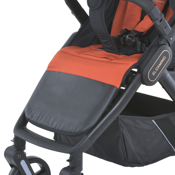 Коляска детская ME 1053-3 DYNAMIC PRO Redwood до 22 кг, прогулочная, регуль.ручка, 3 пола, черн.рама