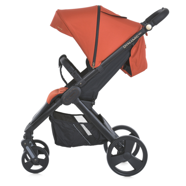 Коляска детская ME 1053-3 DYNAMIC PRO Redwood до 22 кг, прогулочная, регуль.ручка, 3 пола, черн.рама
