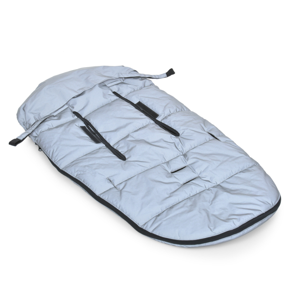 Светоотражающий конверт в детскую коляску с сумкой EL CAMINO ME 1131 Footmuff Plus Reflective Серый