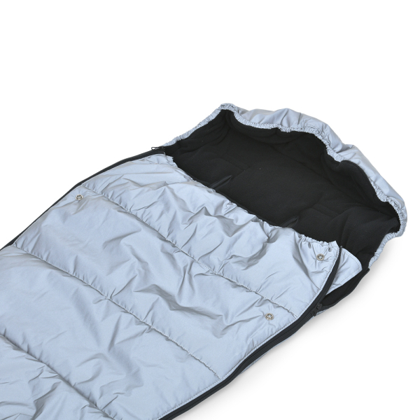 Светоотражающий конверт в детскую коляску с сумкой EL CAMINO ME 1131 Footmuff Plus Reflective Серый
