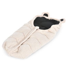 Универсальный зимний конверт в детскую коляску с ушками EL CAMINO ME 1132 Footmuff Teddy Bear Бежевый